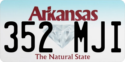 AR license plate 352MJI