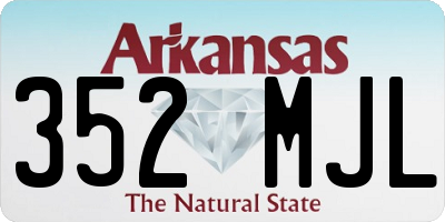 AR license plate 352MJL