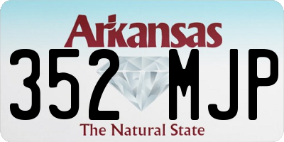 AR license plate 352MJP