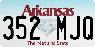 AR license plate 352MJQ