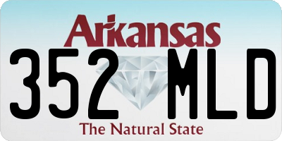 AR license plate 352MLD