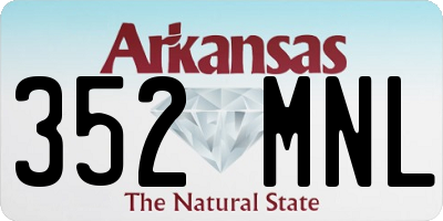AR license plate 352MNL