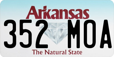 AR license plate 352MOA