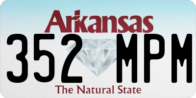 AR license plate 352MPM