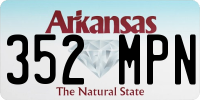 AR license plate 352MPN