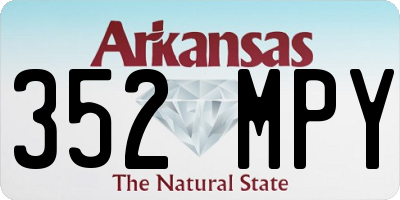 AR license plate 352MPY