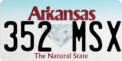 AR license plate 352MSX