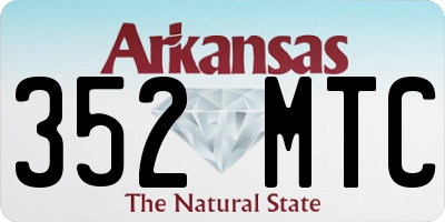AR license plate 352MTC