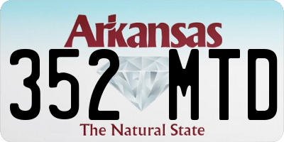 AR license plate 352MTD