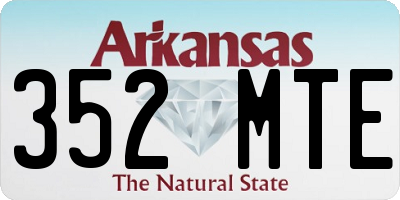 AR license plate 352MTE