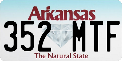 AR license plate 352MTF