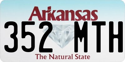 AR license plate 352MTH