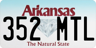 AR license plate 352MTL