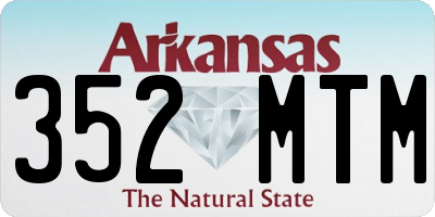 AR license plate 352MTM