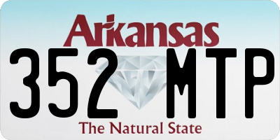 AR license plate 352MTP