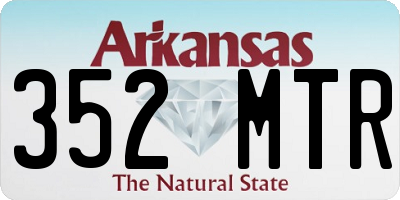 AR license plate 352MTR