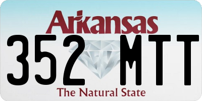 AR license plate 352MTT