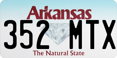AR license plate 352MTX