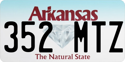 AR license plate 352MTZ