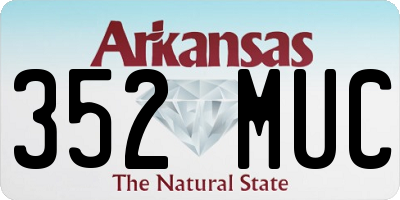 AR license plate 352MUC