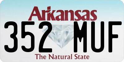 AR license plate 352MUF