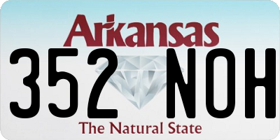 AR license plate 352NOH