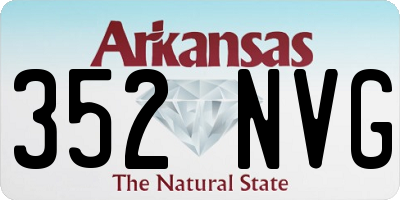 AR license plate 352NVG