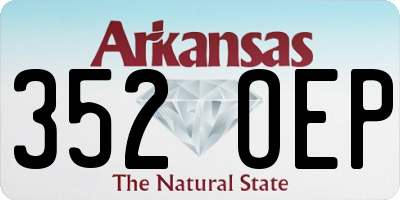 AR license plate 352OEP