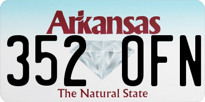 AR license plate 352OFN
