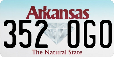 AR license plate 352OGO