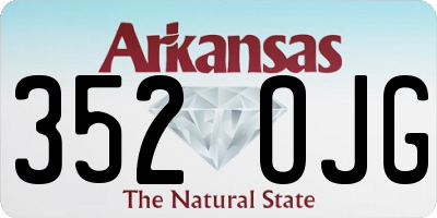 AR license plate 352OJG