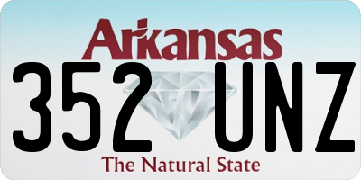 AR license plate 352UNZ
