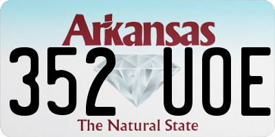 AR license plate 352UOE