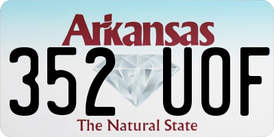 AR license plate 352UOF