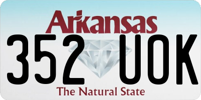 AR license plate 352UOK