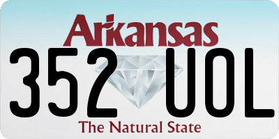 AR license plate 352UOL