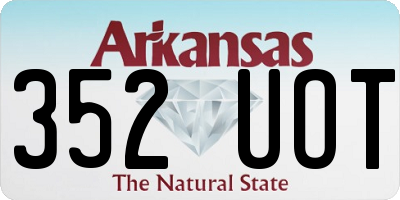 AR license plate 352UOT