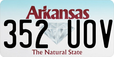 AR license plate 352UOV