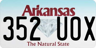 AR license plate 352UOX