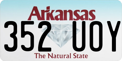 AR license plate 352UOY