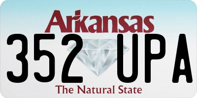 AR license plate 352UPA
