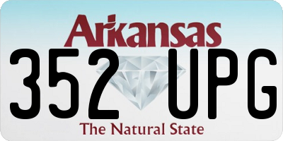 AR license plate 352UPG
