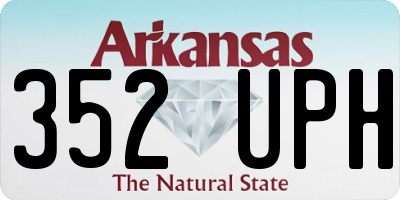 AR license plate 352UPH