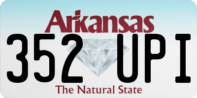 AR license plate 352UPI