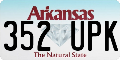 AR license plate 352UPK