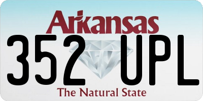 AR license plate 352UPL