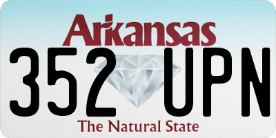 AR license plate 352UPN