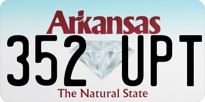AR license plate 352UPT