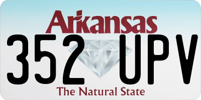 AR license plate 352UPV