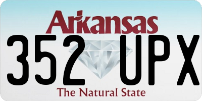 AR license plate 352UPX
